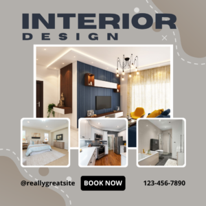 Black and White Modern Interior Design Service Instagram Post (3)