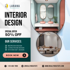 Black and White Modern Interior Design Service Instagram Post (4)